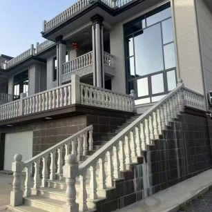 呼和浩特 芝麻白别墅阳台栏杆，楼梯栏杆