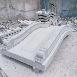 呼和浩特 芝麻灰花岗岩园林景观 小石桥