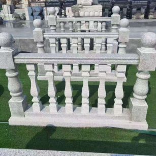 呼和浩特 别墅石材栏杆特写