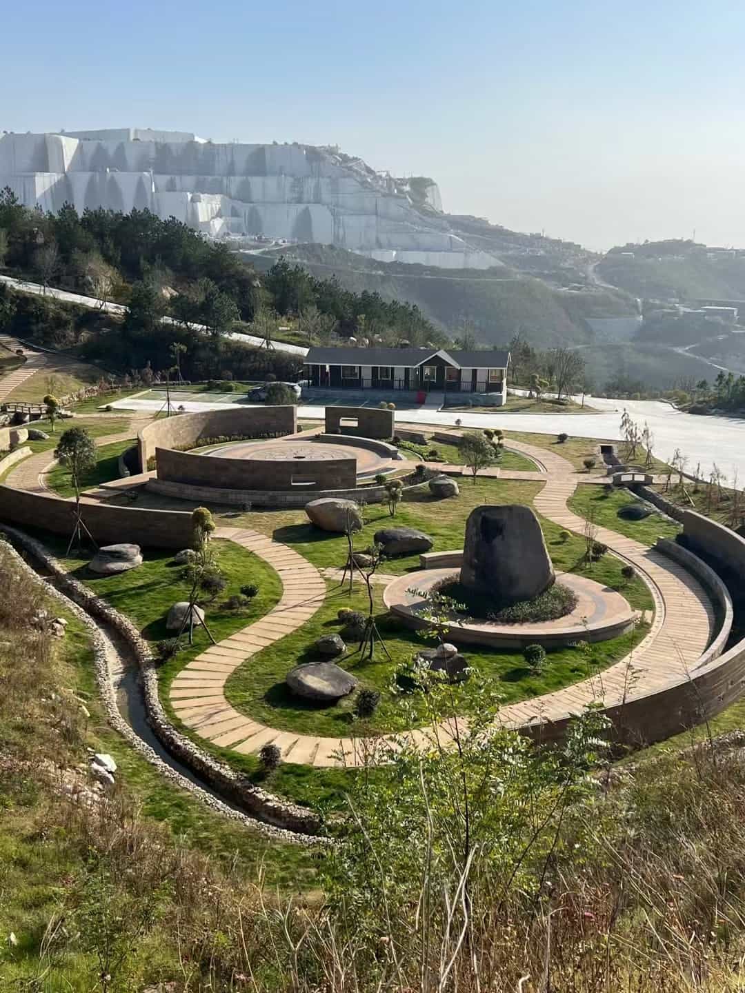 呼和浩特仿古石铺装整体效果