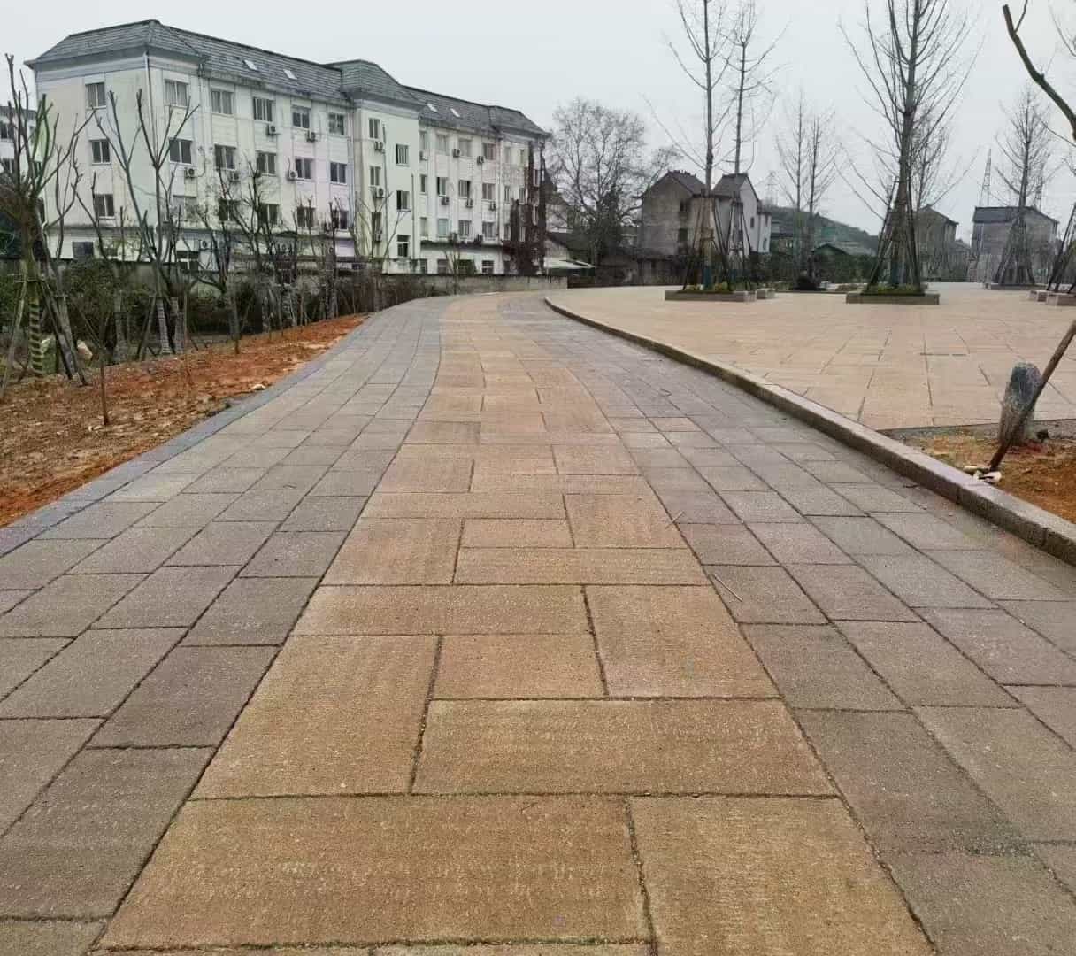呼和浩特仿古石铺装效果