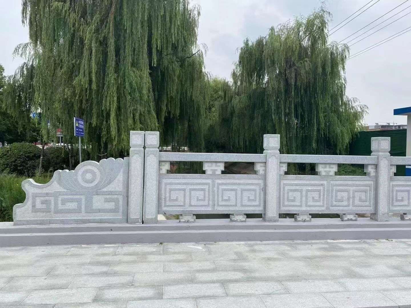 呼和浩特 芝麻灰桥栏杆、河道栏杆安装效果